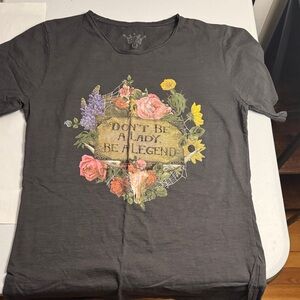 Legendary Floral Graphic Tee - Charcoal